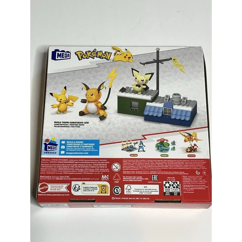 MEGA Pokemon Building Set HKT23 Pikachu Evolution Set New In Box